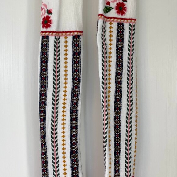 NWT Hanna Andersson Girls Fair Isle Sweater Jacket Fur Collar Scandinavian - Picture 9 of 13